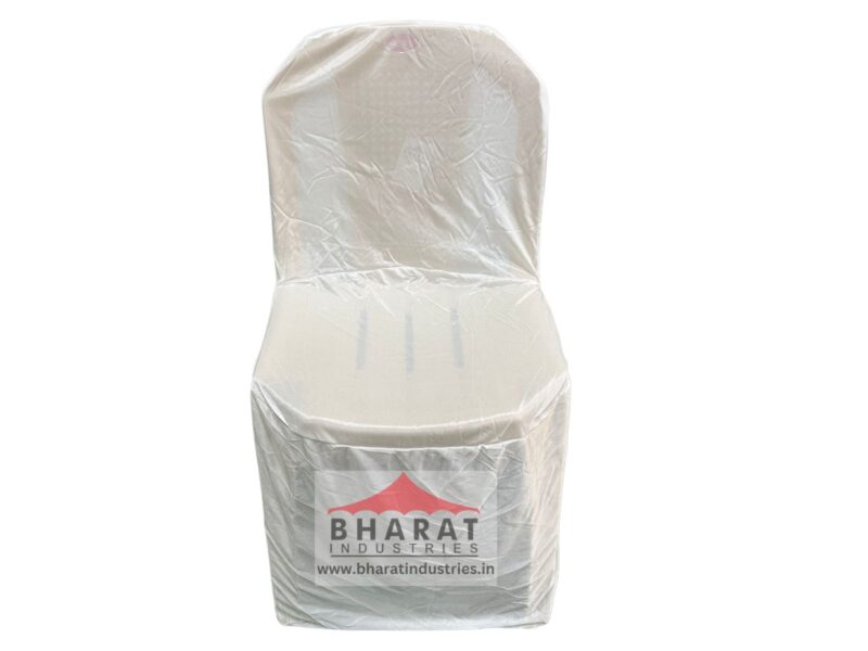 Plastic uno chair cover - White