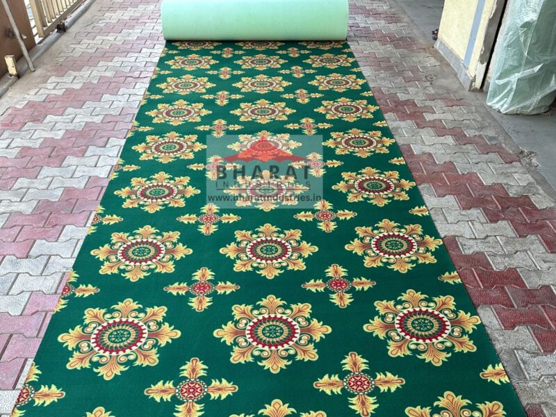Non woven printed carpet - 580/Green
