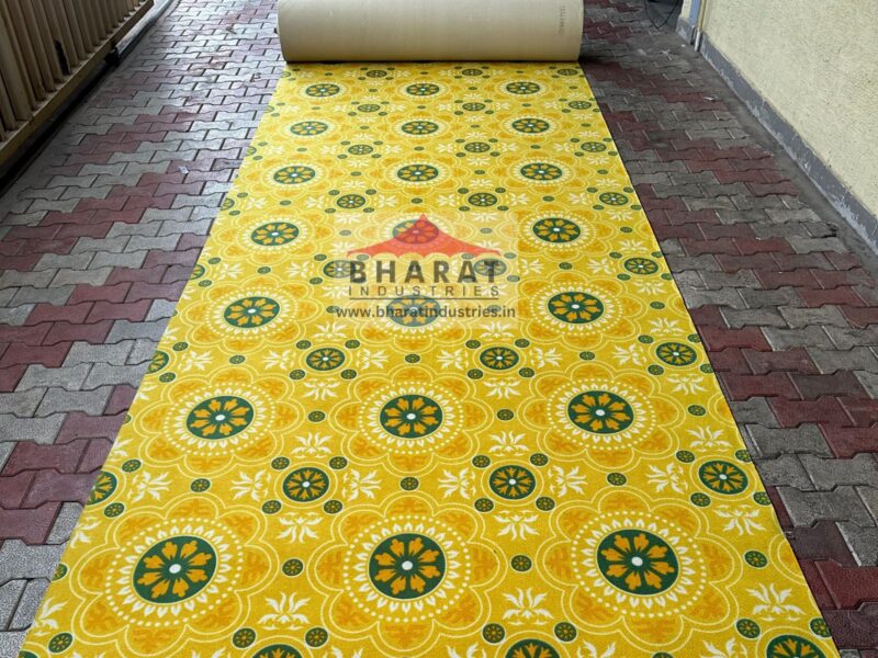 Non woven printed carpet - 510/Haldi