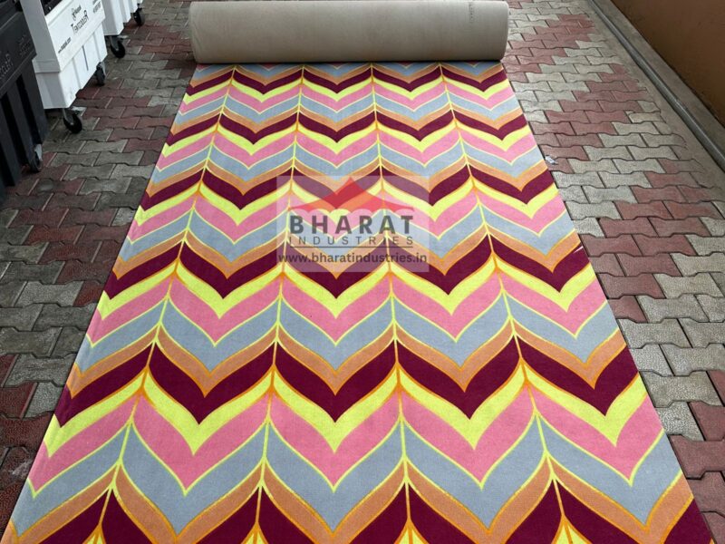 Non woven printed carpet - 563/Pink