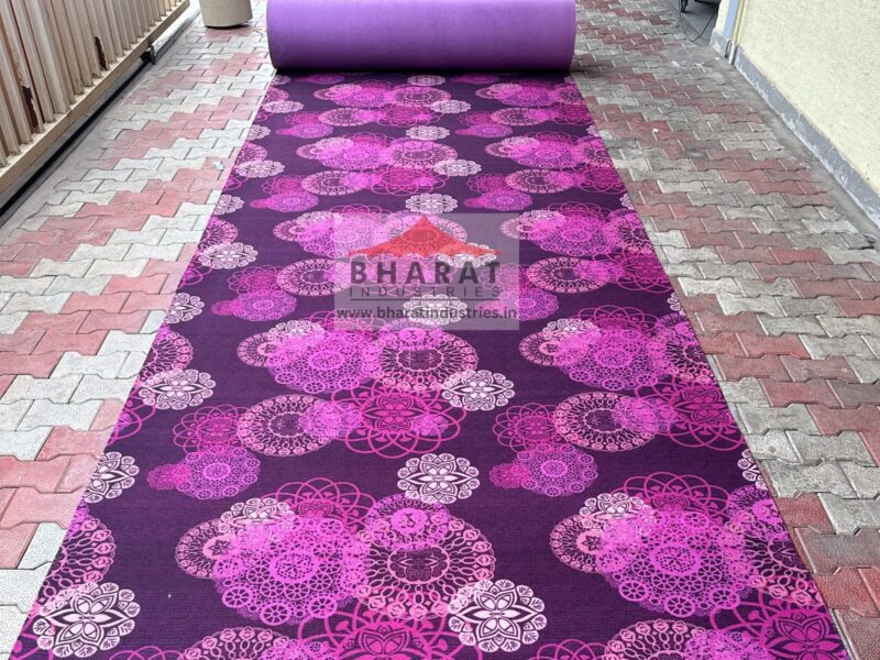 Non woven printed carpet - 436/Purple