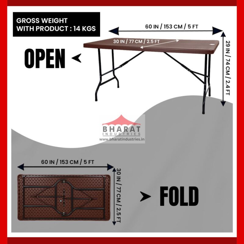 Cafeteria Table- 5x2.5- Hugo